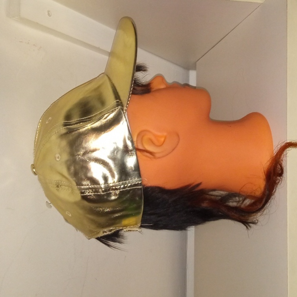 Metallic Silver Snap-back Adjustable Cap - Picture 3 of 4